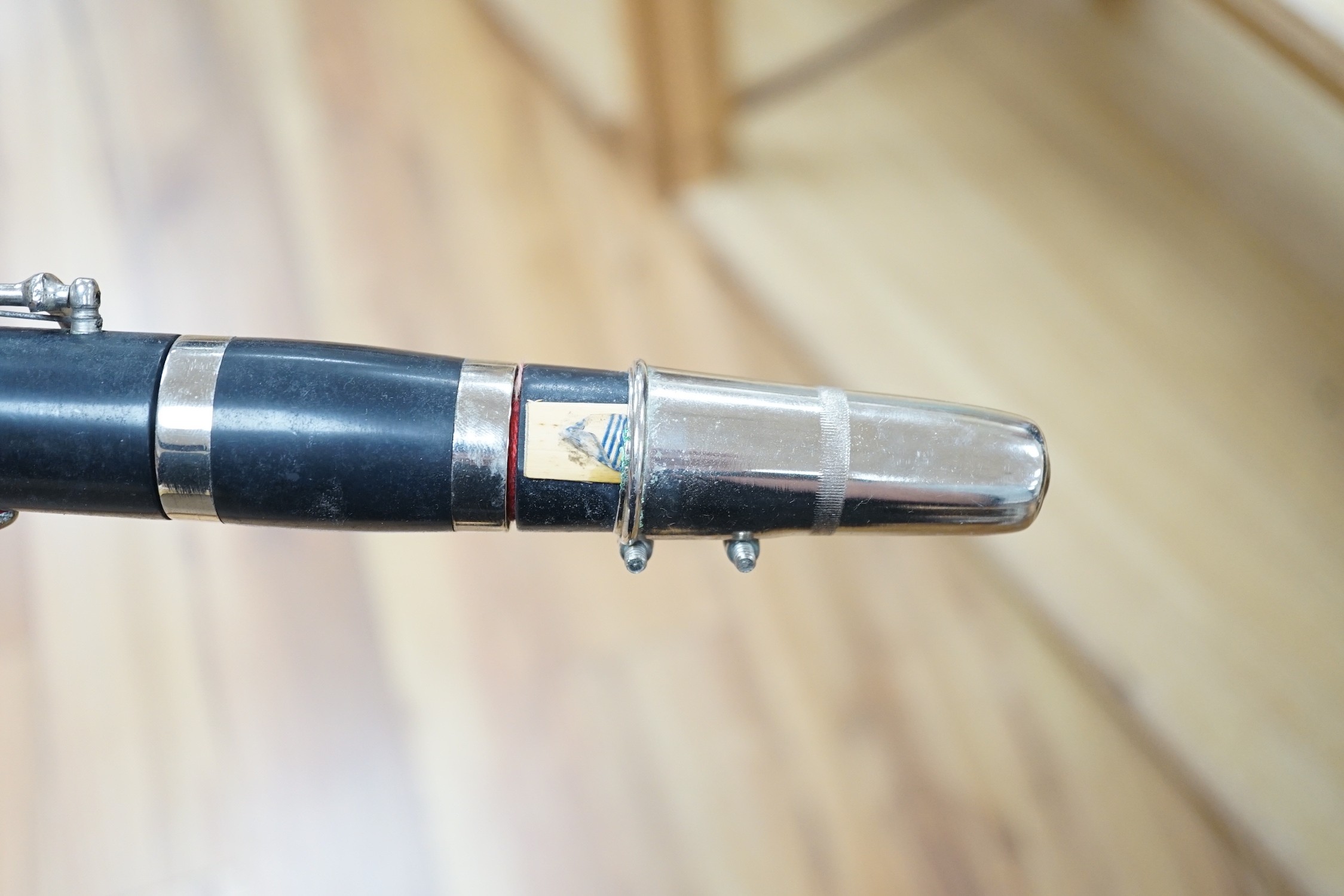 An ebonised clarinet, 65cms long